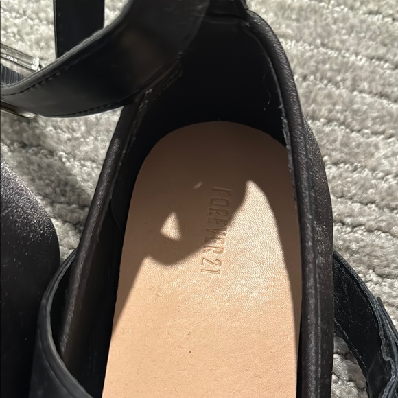 Black Strappy Flats with Grommets - Picture 3 of 3